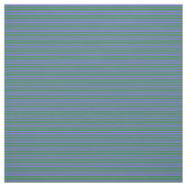 Waldgrüne und mittelschwere Blaue Linien Stoff (Muster)