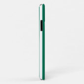 Waldgrüne und weiße Streifen aus Süßigkeiten Case-Mate iPhone Hülle (Hinten/Rechts)