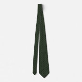 Waldgrüner Champagner-Erbe Jacquard Krawatte (Rückseite)
