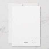 Waldgrüner Kranz Gold Monogramm Foto Weihnachten (Rückseite)