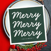 Waldgrüner Urlaub Serviette