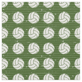 Waldgrüner Volleyball-Holzfußboden Gemustert Stoff