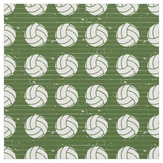 Waldgrüner Volleyball-Holzfußboden Gemustert Stoff (Nahaufnahme)