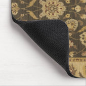 Waldgrünes Goldblumentapisserie Mousepad (Ecke)