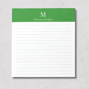 Waldgrünes klassisches personalisiertes Notizbuch  Notizblock