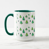 Waldgrünes Muster. Tasse (Links)