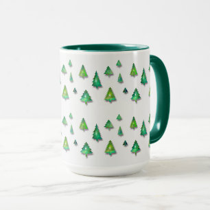 Waldgrünes Muster. Tasse