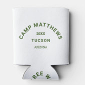 Waldgrünes Wappen Familienausflug Camping Dosenkühler (Rückseite)