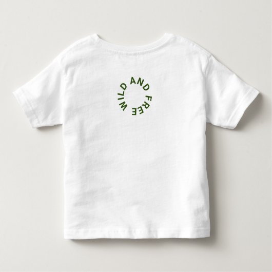 Waldgrünes Wappen Familienausflug Camping Kleinkind T-shirt (Rückseite)