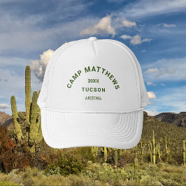 Waldgrünes Wappen Familienausflug Camping Truckerkappe