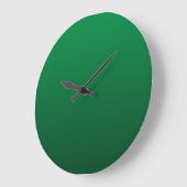 Waldgrüntöne Große Wanduhr (Winkel)