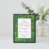 WaldGrüntöne keltisch Ankündigung Datum freihalten (Stehend Vorderseite)