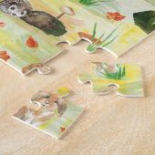 Waldhasen,Igel Puzzle (Seite)