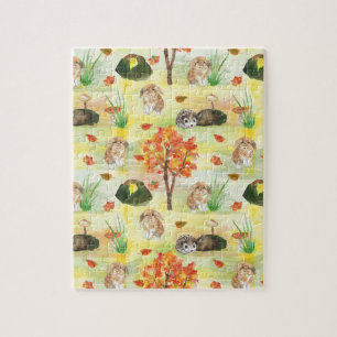 Waldhasen,Igel Puzzle