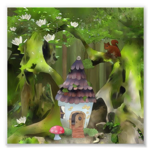 Waldhaus Fotodruck (Vorne)