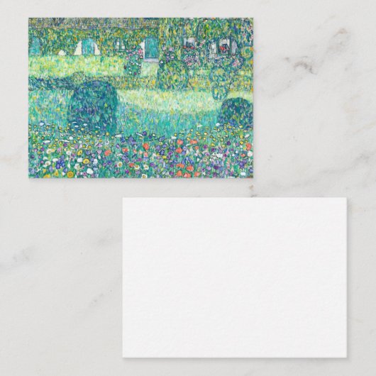 Waldhaus in Weißenbach I, 1914 von Klimt Mitteilungskarte (Vorne/Hinten)