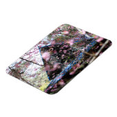 Waldhaus mit rosafarbenen Blume Magnet (Linke Seite)