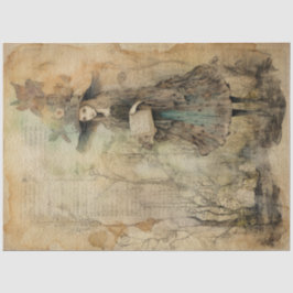 Waldhecht Fairy Land Spring Whimsical Witze Nr. 3 Seidenpapier