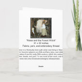 Waldhexe-Feiertags-Karte Feiertagskarte (Rückseite)