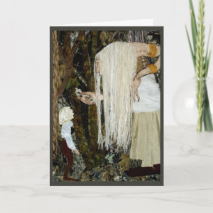 Waldhexe-Feiertags-Karte Feiertagskarte