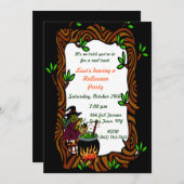 Waldhexen-Party Einladung (Vorne/Hinten)