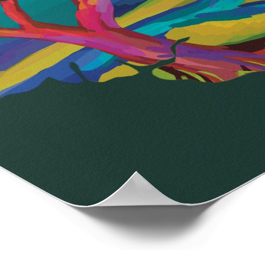 Waldhirnposter Poster (Ecke)