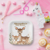 Waldhirsch-Baby-Party-Papierteller Pappteller (Party)