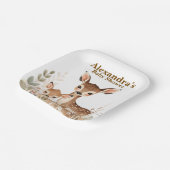 Waldhirsch-Baby-Party-Papierteller Pappteller (Gewinkelt)