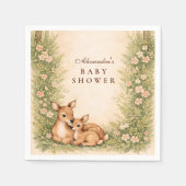 Waldhirsch-Baby-Party Serviette (Vorderseite)