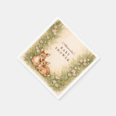 Waldhirsch-Baby-Party Serviette (Ecke)