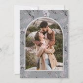 Waldhirsch-Foto-Hochzeit Save The Date (Rückseite)