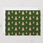 Waldhirsch Frohe Weihnachten Rustikales Wald Foto (Rückseite)