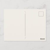 Waldhirsch-Geburtstags-Dankeskarten Postkarte (Rückseite)