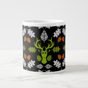 Waldhirsch-Naturdruck Jumbo-Tasse
