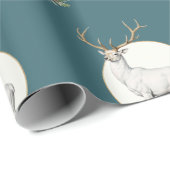 Waldhirsch-Waldvolkskunst-Geschenkpapier Geschenkpapier (Rolleneckpunkt)