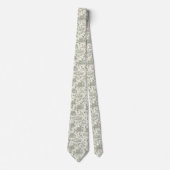 Waldhirsch-Winter-Toile-Muster Krawatte (Vorderseite)