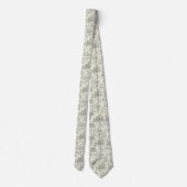 Waldhirsch-Winter-Toile-Muster Krawatte (Rückseite)