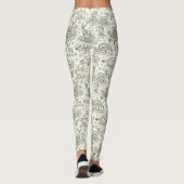 Waldhirsch-Winter-Toile-Muster Leggings (Rückseite)