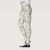 Waldhirsch-Winter-Toile-Muster Leggings (Links)