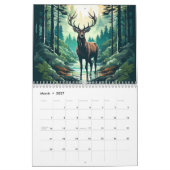 Waldhirsche 2025 kalender (Mär 2027)