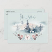 Waldhirsche Ankündigungspostkarte (Vorne/Hinten)