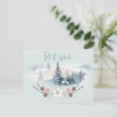 Waldhirsche Ankündigungspostkarte (Stehend Vorderseite)