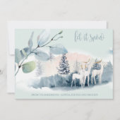 Waldhirsche Einladung (Vorderseite)