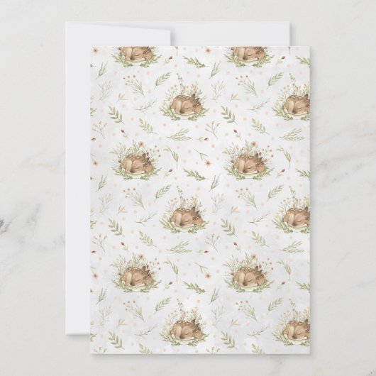 Waldhirsche | Einladung von Waldbrennen (Rückseite)