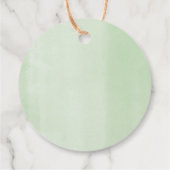 Waldhirsche, geschlechtsneutral, Babydusche Geschenkanhänger (Rückseite)