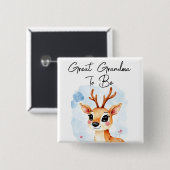 Waldhirsche Großmutter zur Kinderdusche Button (Vorne & Hinten)