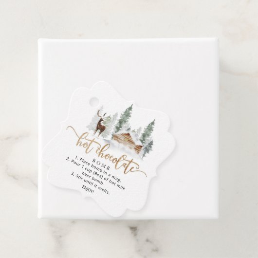 Waldhirsche Hot Chocolate Bombe Geschenkanhänger (Beispiel)