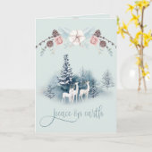 Waldhirsche Karte (Gelbe Blume)