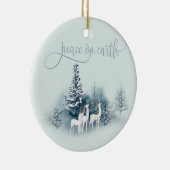 Waldhirsche Keramik Ornament (Rechts)