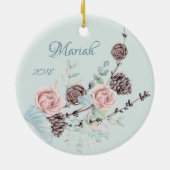 Waldhirsche Keramik Ornament (Hinten)